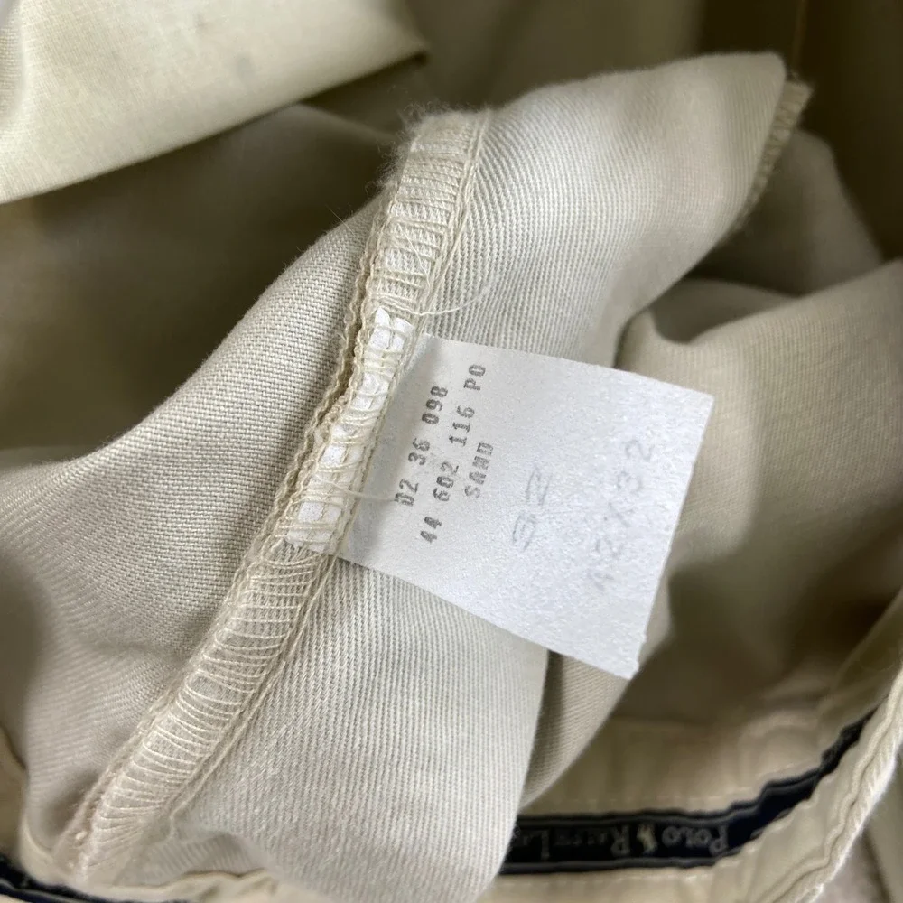 Polo by Ralph Lauren Men’s Light Khaki Pleated Chinos